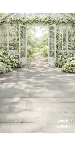Tło fotograficzne „Kwiatowa Oranżeria – Komunijny Ogród” | 3904